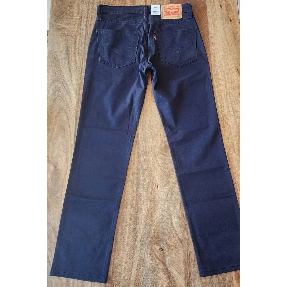Levi's 511 Slim Jeans Mens 30x30 Blue Dark Wash All Seasons Tech Stretch